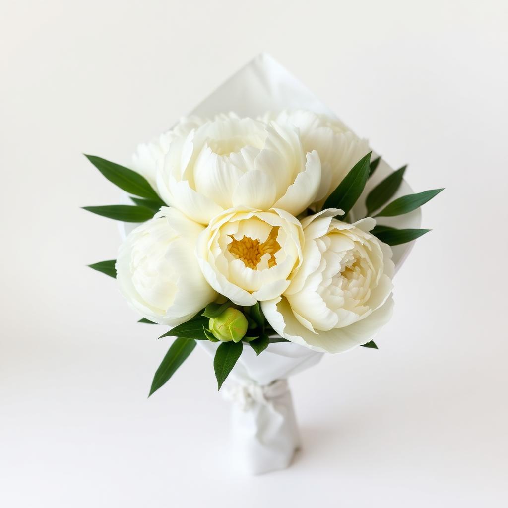 Ivory Peony Posy
